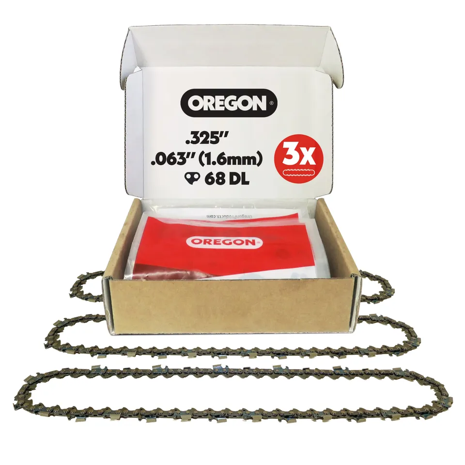 Oregon Chaîne Tronçonneuse 45 cm 68 Maillons Lot 3 Pro