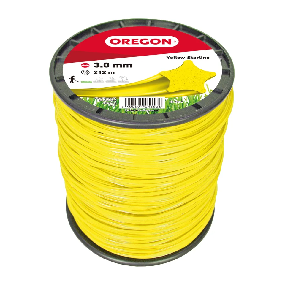 Oregon Fil Débroussailleuse Étoile 3 mm x 212 m Jaune