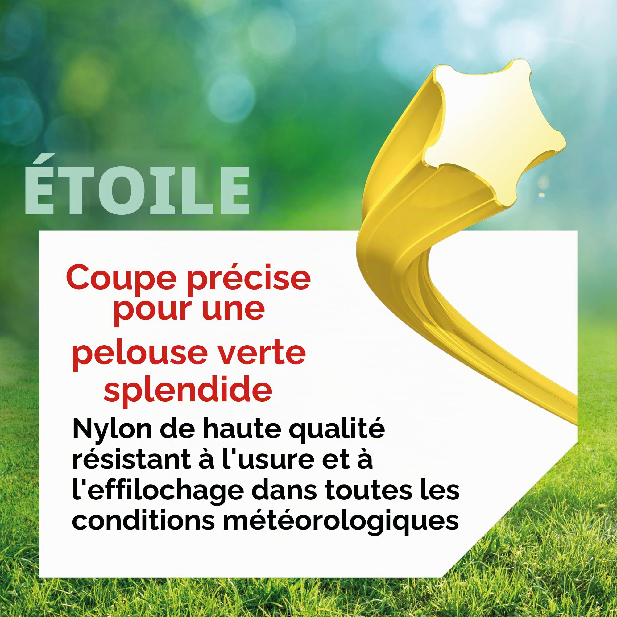 Oregon Fil Débroussailleuse Étoile 3 mm x 212 m Jaune
