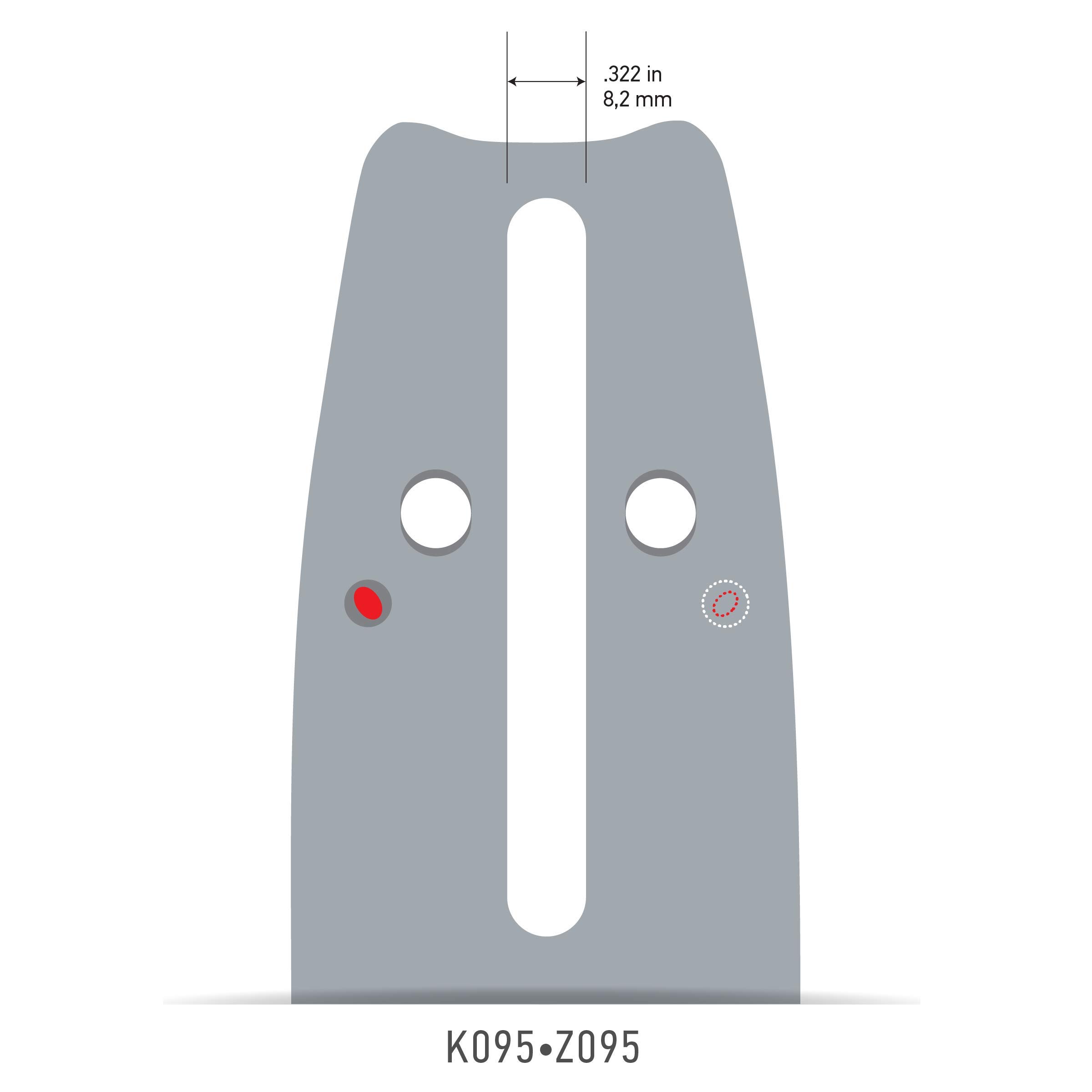 Oregon ControlCut guide-chaîne 45 cm K095 18 pouces