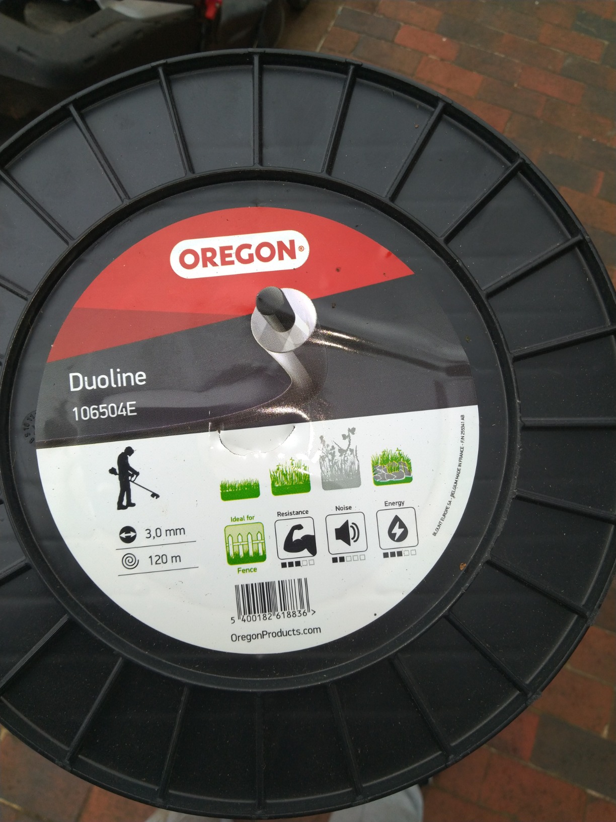 Oregon Fil débroussailleuse 3,0 mm x 120 m Duoline rond