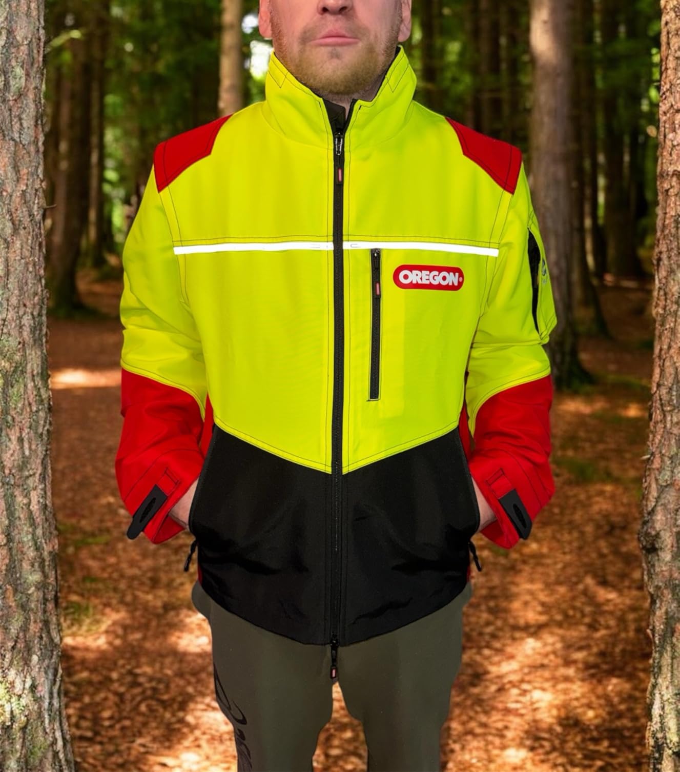 Oregon Protect PRO veste haute visibilité Orange et Noir protection