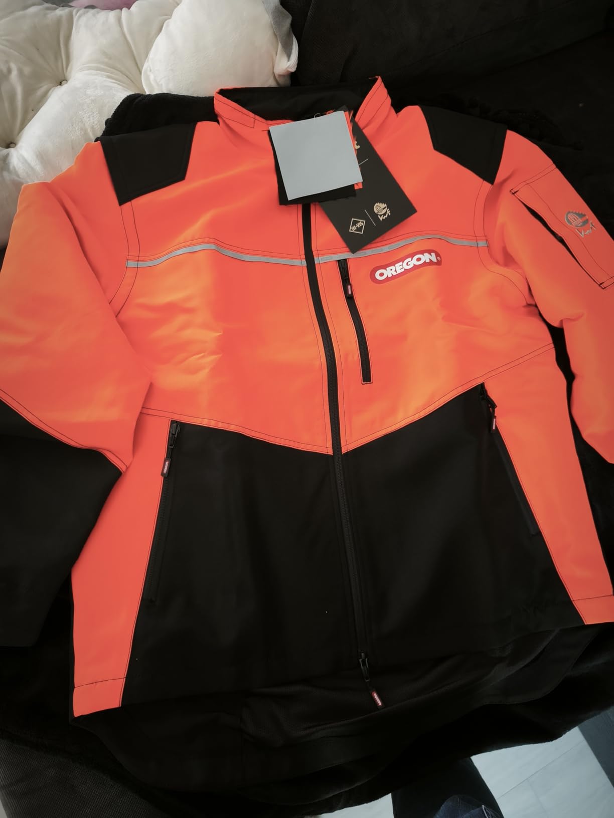 Oregon Protect PRO veste haute visibilité Orange et Noir protection
