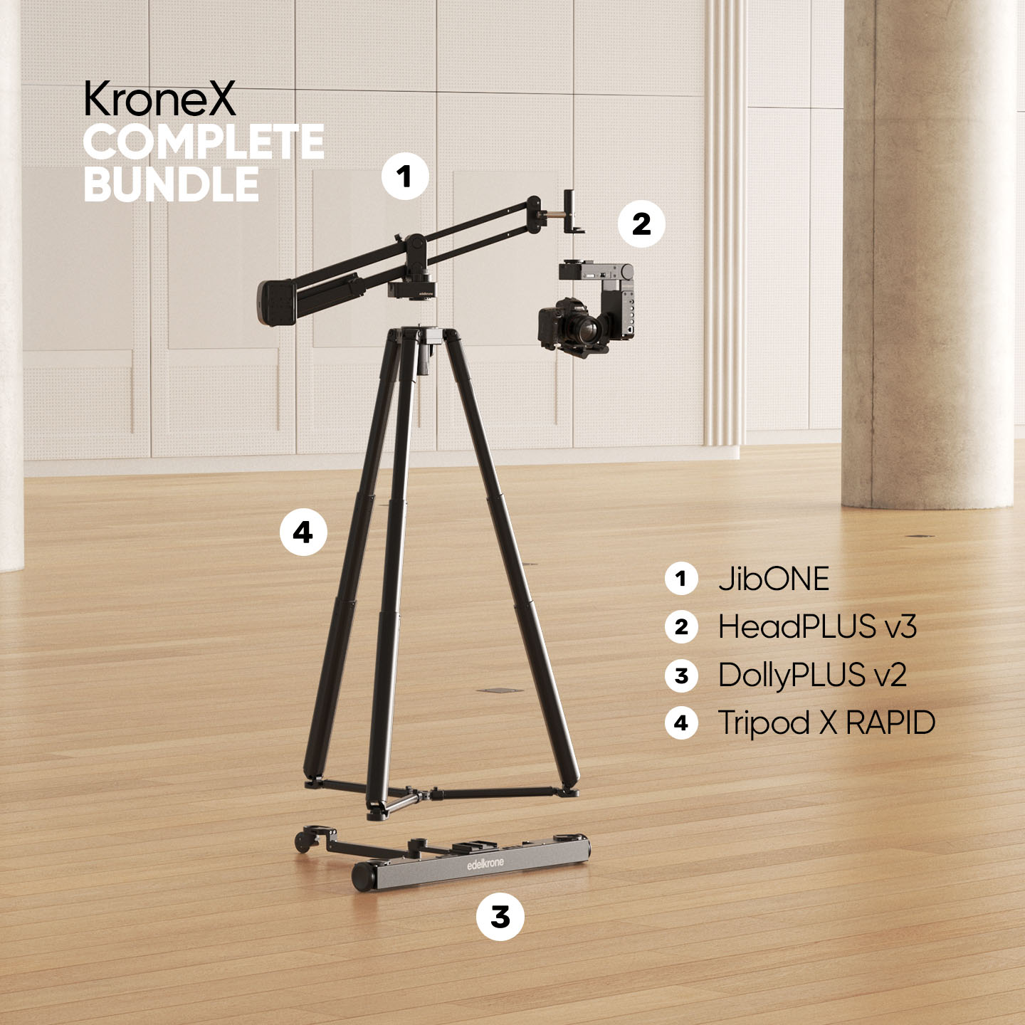 Edelkrone Krone X Bundle grue caméra